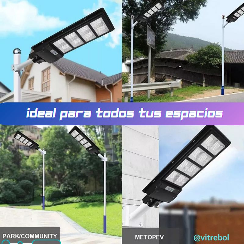 (compre 1 y lleve 2) Lampara con panel solar grande 400 W - Potente y duradera.